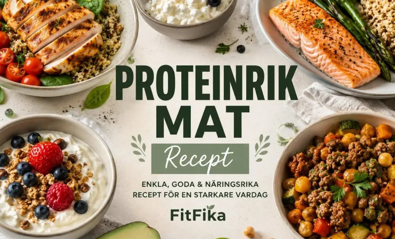 Läckra recept på proteinrik mat: kyckling, lax, bär och mer för en starkare vardag.